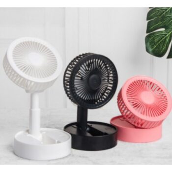 Ventilador portátil, Dobrável e Recarregável Usb Com 3 Velocidades