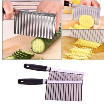 Cortador ondulados De Batata legumes De Aço Inoxidável