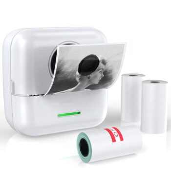 Mini Impressora Portátil Térmica De Bolso Sem Fio Bluetooth Android IOS Telefone Imagem
