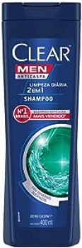 Clear Men Limpeza Diaria 2 Em 1 - Shampoo Anticaspa