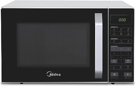 Micro-ondas 27L Branco e Preto Midea LED 127V MXSA27P1