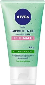 NIVEA Sabonete Facial em Gel Controle do Brilho 145ml - Remove as impurezas com uma microesfoliação