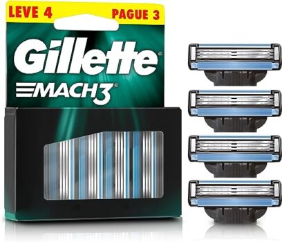 Refil Para Barbear Gillette Mach3 Leve 4 Pague 3