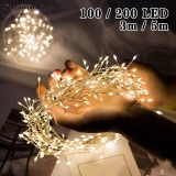 856.2 Luz De Corda De Fada LED , Lâmpadas Firecracker Starburst , Produto De Decoração De Natal , Carregamento USB , Enfeite De