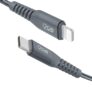 Cabo IPhone/Lightning + USB-C I2GO Certificado MFi 2m 3A Nylon Trançado Chumbo – I2GO PRO