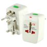 Adaptador De Tomada Internacional Plug Universal Portátil 110/220V Bivolt Para Viagens EUA, Europa, Ásia, Reino Unido, Brasil, Argentina Padrão 150 Países Benjamim Com Trava De Segurança PREMIUM DUPIN