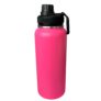 Garrafa Térmica de Água 1 Litro Com Alça e Sistema Antivazamento Em Aço Inoxidável Garrafinha Térmica de Água 1L em Inox Barganha Mix (Rosa Pink)