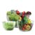 Conjunto de Saladeira Bowl Tropical 3 Pcs de Vidro – Ruvolo