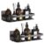 Kit 2 Nichos Prateleiras Suporte Porta Shampoo Box Banheiro Sem Furar Parede (Preto)