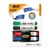 Kit 4 Marcadores de Quadro Branco BIC Marking Cores Clássicas + 1 Apagador, Ponta Resistente, Apaga Fácil, 970929