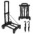 INSMEER Carrinho De Carga Dobrável – Capaz De Suportar ≈140 Kg, Equipado Com Dois Cordões Elásticos Para Fácil Transporte De Itens Pesados E Volumosos, Ideal Para Viagens (Preto)