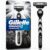 Gillette Mach3 Carbono Aparelho de barbear reutilizável com Carvão Ativado e Fita Lubrificante Melhorada 1 Ud