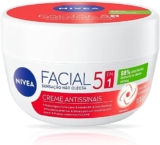 NIVEA Creme Facial Antissinais 100g – Sua fórmula com hidronutrientes e vitamina E é de rápida absorção, firma e reduz linhas de expressão e protege a pele contra os raios UVA/UVB