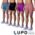 681 Short Feminino LSport Lupo Sem Costura Basic Cos Com Borda Interna Com Silicone Compressao Fitn
