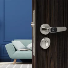 863 Fechadura Eletronica PAPAIZ Smart Lock SL135 Prata (Fingerprint)