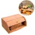 848.6 Porta Pães de Bambu com Tampa Deslizante 38x21x19cm | Organizador Cozinha Ecológico