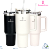 776 Copo Térmico Inox Portátil 1200ml/1.2L Garrafa Térmica Inoxidável com Tampa e Canudo