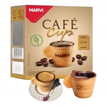 819 Xicara Casquinha Café Cup com Chocolate Marvi c/ 6 Unid Comestível
