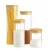 848.2 Pote de vidro com tampa de Bambu 500mL 1000mL 1250mL 1500mL