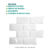 568 Pastilha Adesiva Cozinha Premium Metrô Subway 24 Cm x 24 Cm Decoração Branca Cozinha Churrasqueira Área Gourmet Sala Quarto