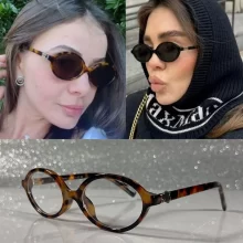 838 Óculos de sol femininos mais vendidos e rosto pequeno com estampa de leopardo, ultraleve, armação retrô de alta qualidad