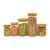 592 Kit 5 Potes De Vidro para Mantimentos com Tampa Bambu 250ml 300ml 400ml 600ml 800ml – Oikos