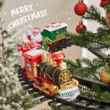 567.2 UIUO Conjunto De Trens De Árvore De Natal Decoração Interior Ou Ao Ar Livre Com Som Realista & amp