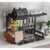 272 Escorredor Kitchen Rack Aço Inoxidável Organizador Louça Preto