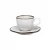 815.4 Xícara Café Com Pires Ryo Maresia 75ml Areia Oxford Porcelanas Cafezinho Xícara Pequena