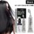 610 3 cores Eelhoe Tintura de Cabelo Hidrogênio Com Pente Tintura de Frutas Pretas Creme Com Pente, Cor de Cabelo, Queratina, Cobertura Preto Cinz