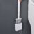 740 Escova Sanitária De Silicone Para Limpar Privada Banheiro Vaso Sanitário Com Suporte e Adesivo para parede