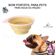 869 Comedouro e Bebedouro Portátil Para Cachorro e Gatos Bowl Retrátil Pets OIKOS