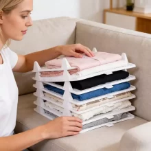 899 amisa Pasta Armário Separador De Armazenamento Placa Dobrável Para Quarto Guarda-Roupa Calças Jeans Leggings Toalhas